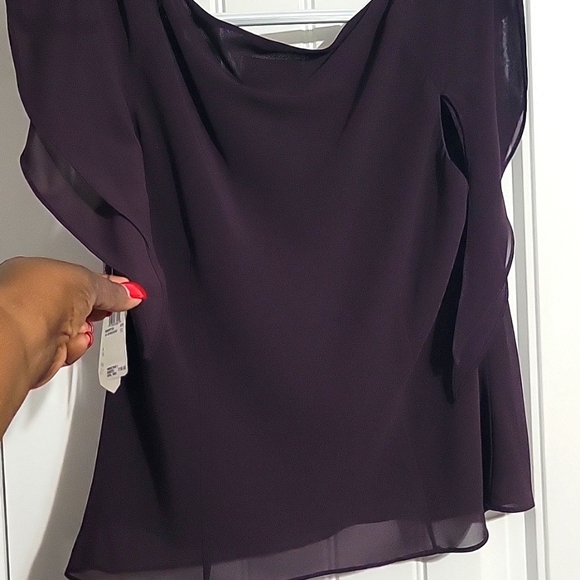 Aubergine (Eggplant) Cocktail Dress - Picture 3 of 7